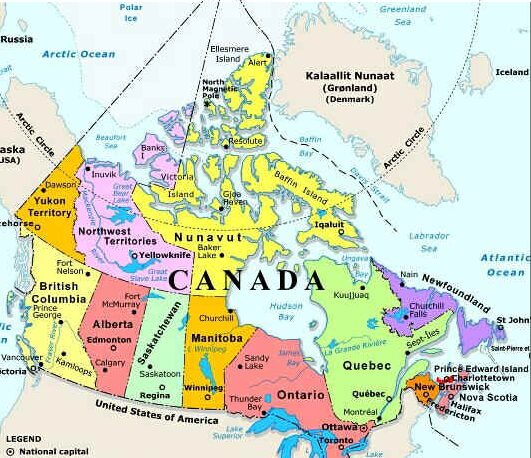 Map of Canada